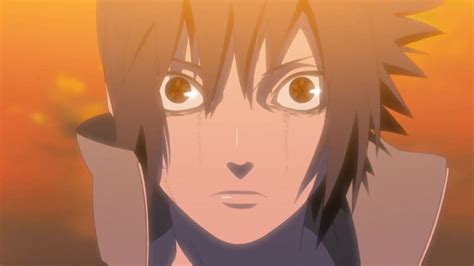 After Itachi dies, sasuke clearly states that he remembers that itachi was crying, at the end. . When did sasuke awaken his sharingan